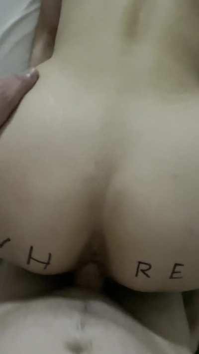 Asian whore gets put in her place