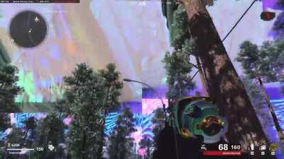 The nail gun has a weird effect on traffic signs