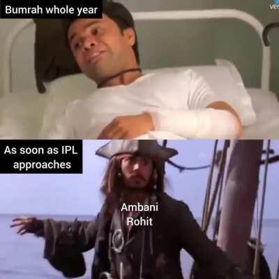 Bumrah whole year vs during IPL
