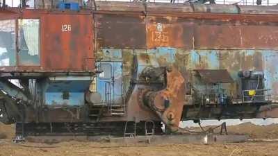 Soviet walking excavator built in 1979