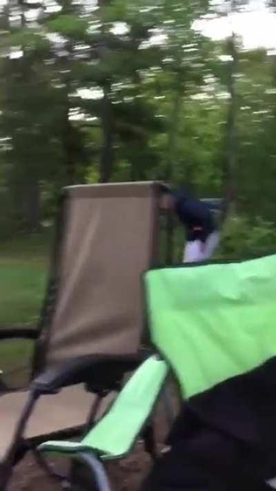 Just gonna watch my friend set my other friend on fire, nbd.