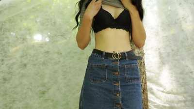 Black Bra, White Boobs