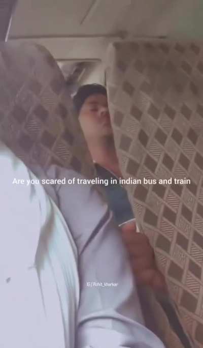 Now they say that why are you scared to travel in indian bus and train🥲