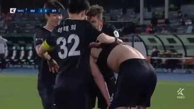 Seongnam 2-0 Gwangju - Mulic 55' (& Mulic red card)