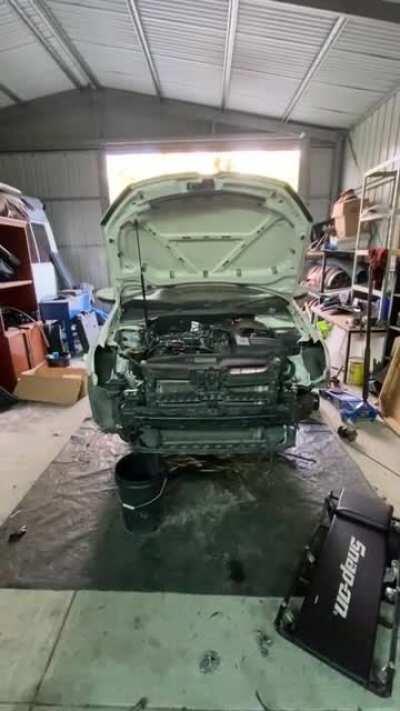 Almost finished my petrol to diesel swap. A little video of what our beasts sound like with out the exhaust attached.