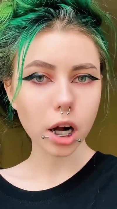 If you can’t close your mouth when u eat. You may have went too far.