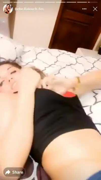 Kissing her nipple while drunk