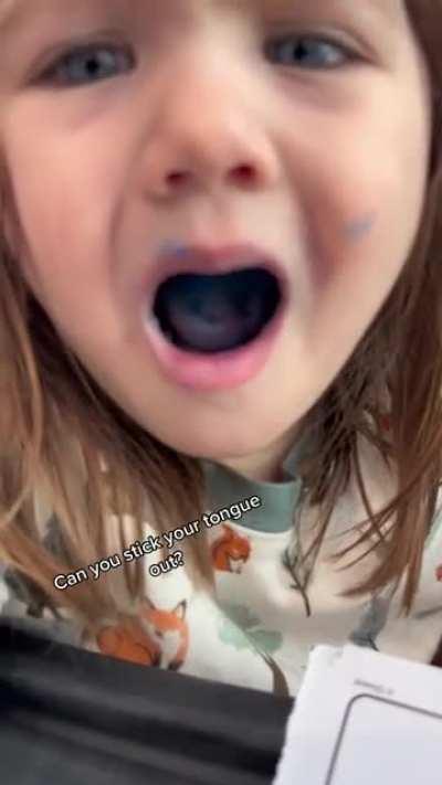 she hasn't been eating crayons, trust