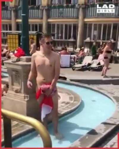 dissolving swim pants prank