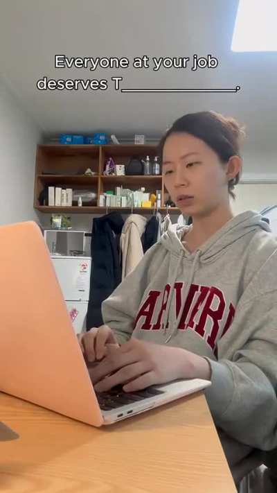 I think she got a perfect score