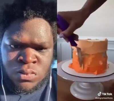 The support for the cake maker doubting herself.