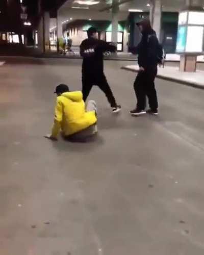 Bro knocked himself out