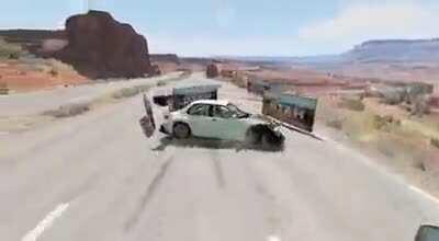 Do not hit the signs.