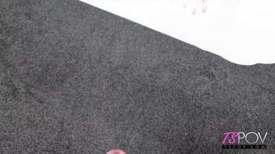 Redhead ass to mouth POV