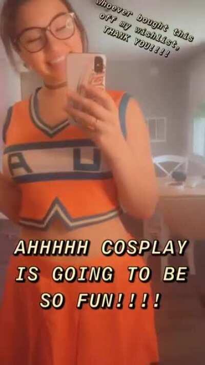Glad she likes the cosplay I bought her🥰