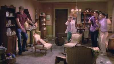 From the same episode as last video! The joke at the end of the episode is that she died from 'natural causes,' but just imagine. A 6'5