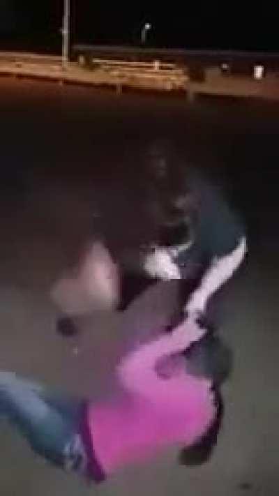 This girl didn't even have a chance...