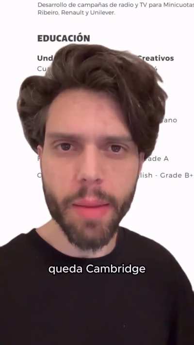 Hizo un CV de mierda, mintió y consiguió trabajo.