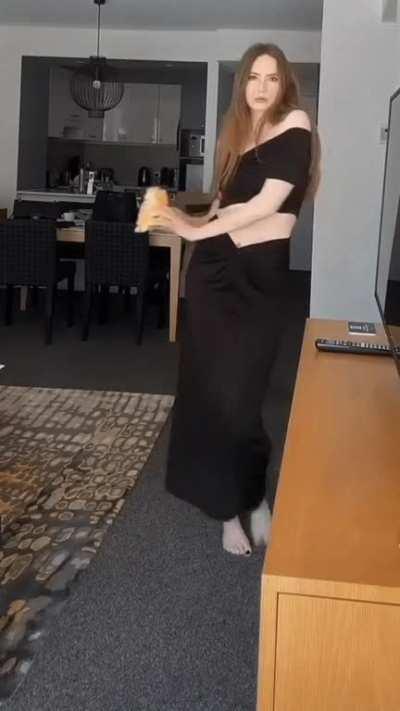 Showing her ginger furby