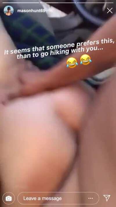 You decided to go hiking this weekend with your wife, you didn't want to invite your father because you didn't have a very good relationship lately with him, but your wife insisted that he come...