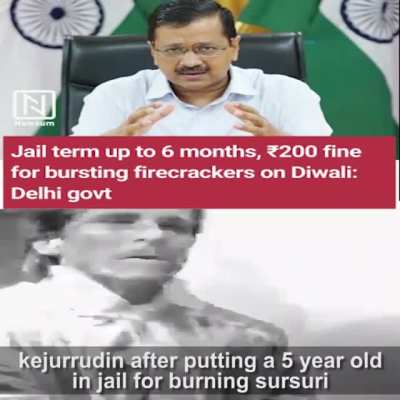 clean yamuna 😠 jail for burning crackers 😇