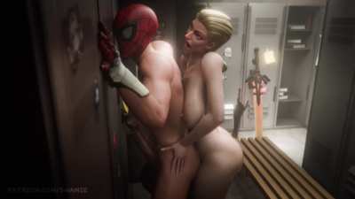 Emma giving Spidey the time of his life (swamie)