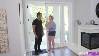 Stud Neighbour Bangs Big Tittied MILF Dee Williams' Ass Hard