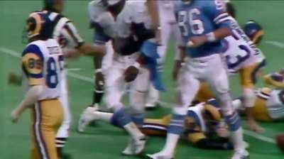 The Freight Train that is Earl Campbell and the tear away jersey.