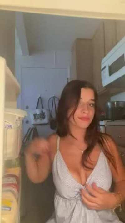 Why are you hiding in the fridge come out then we can have fun together haha