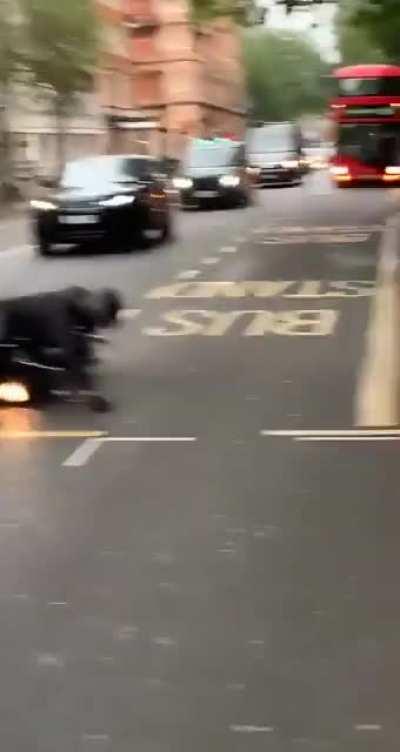 To cross the road while inebriated