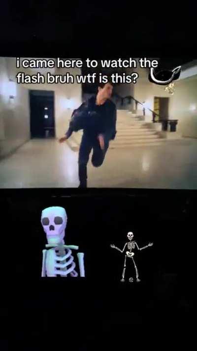 Flash paused his game to be here