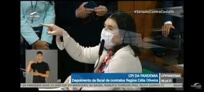 Senadora Simone Tebet da CPI analisa invoice que governo diz ser verdadeiro: mais de 20 erros de gramática, 