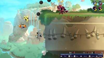 a very balanced edgeguard