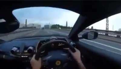 testing the Ferrari acceleration