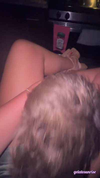 Threw me on the counter after a date and ate me for dessert 