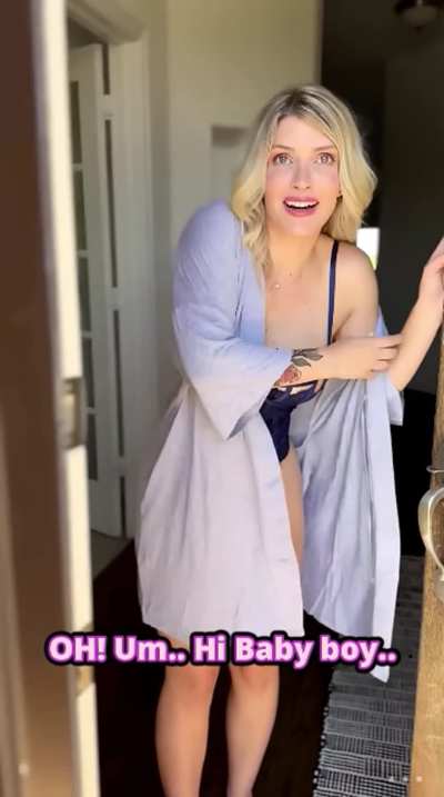 Does your mom welcome you home reluctantly? (she's thinking why are you home so early)