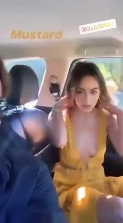 did she try to flash her panties?