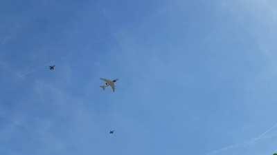 E-3A AWACS - Eve of USA's presidential visit to NATO's headquarters in Brussels, Belgium. May 2017 (1920x1080)