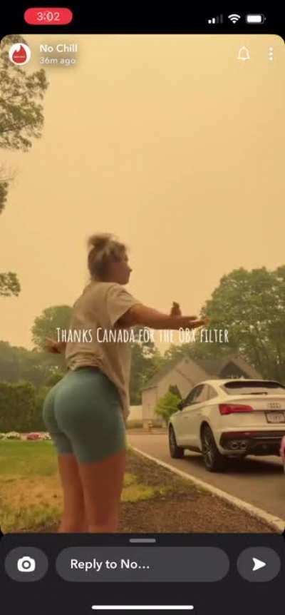 Canadian Wildfires happened just for this video.