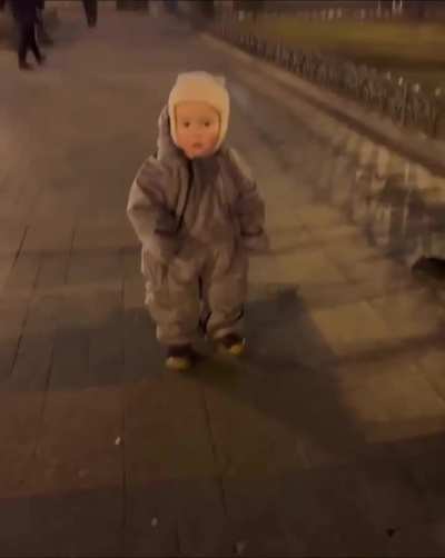 Baby's got the attention he needed.