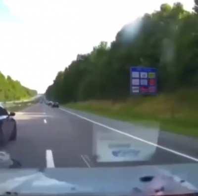 Random Honda stopped on the freeway