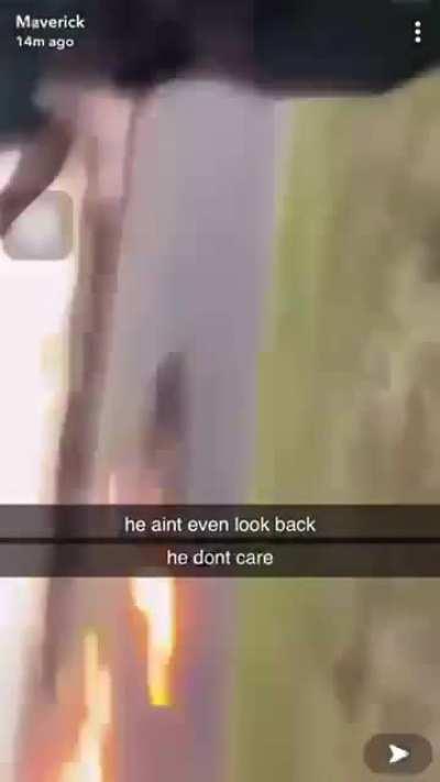 Lighting a bombfire!