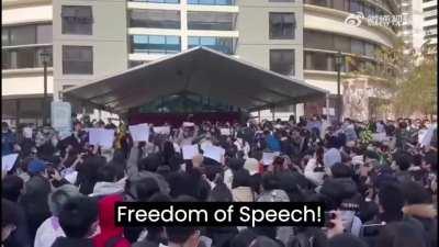 Students at China's best university, Tsinghua University call for Democracy, Freedom of Speech and Rule of Law