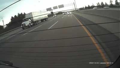 Plowed right into them