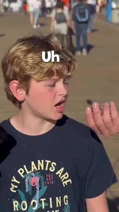 pov: you interview a kid about the meaning of life