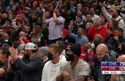 [Highlight] DeMar Derozan cooks the defense and hits the absolute circus shot with the foul!