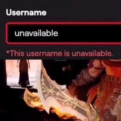 *This username is unavailable
