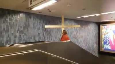 Jesus has risen.... to the 2nd floor.