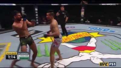 Legendary fight with a last second KO.