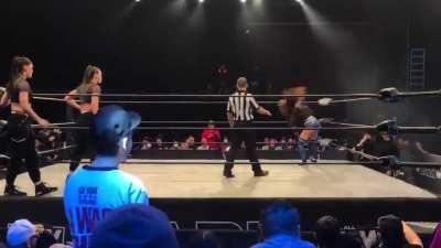 Skye blue entrance from dark taping last night